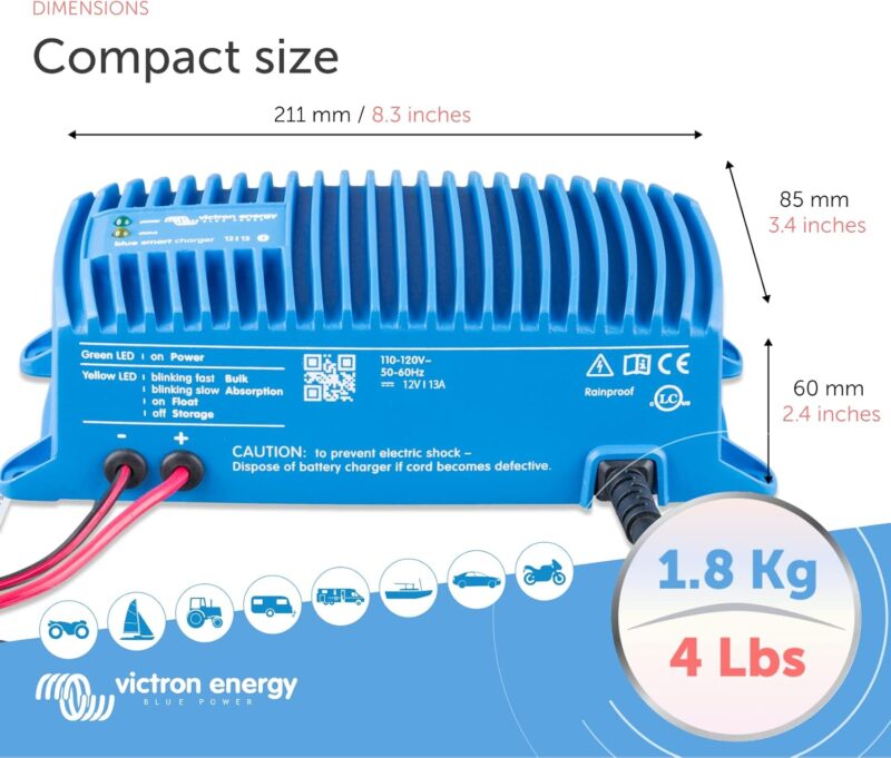 12V Victron Battery Charger Dimensions