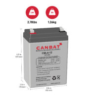 12V 4Ah SLA Battery Dimensions