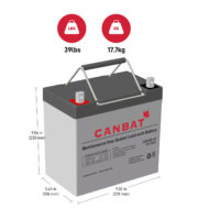 12V 5Ah DEEP CYCLE Battery Dimensions