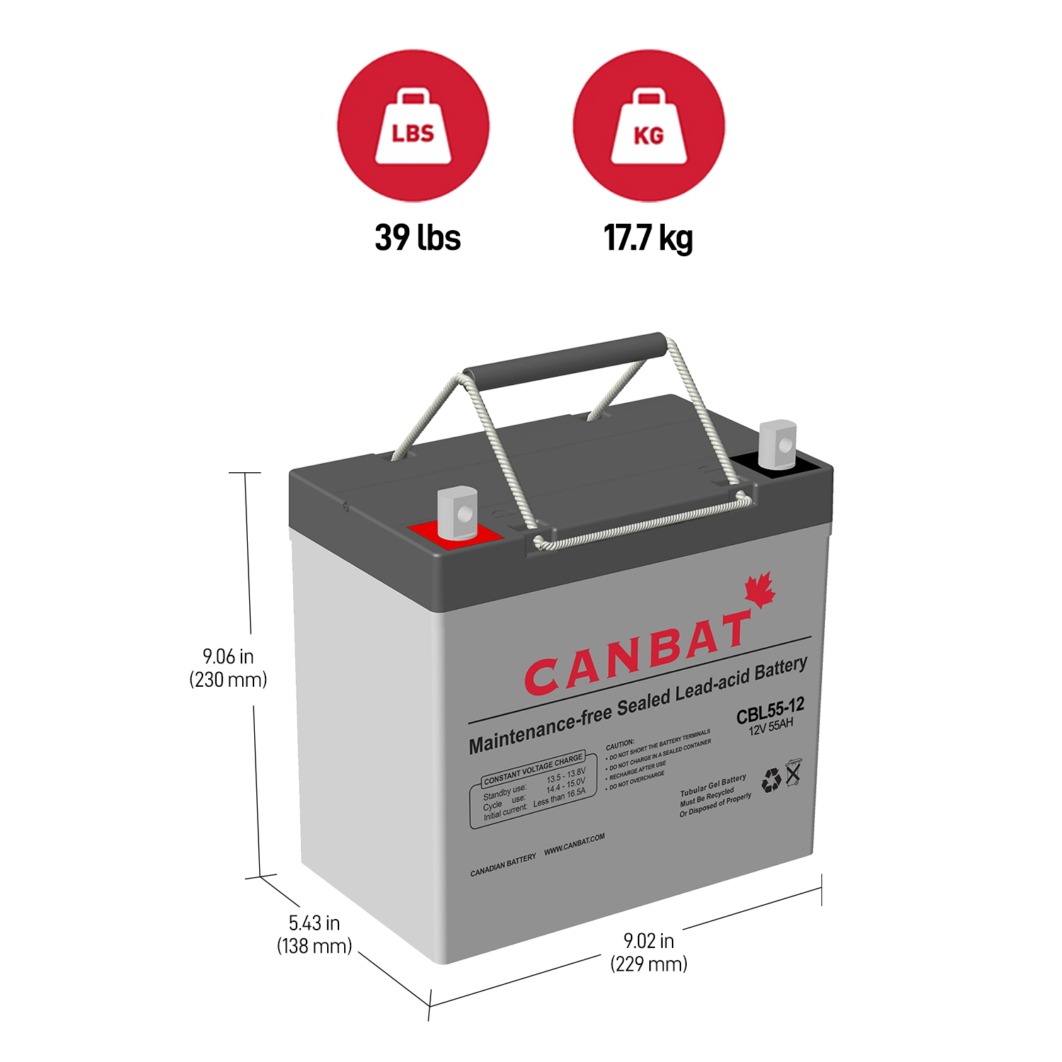 12V 55Ah SLA Battery 2 12V 55Ah SLA Battery - Image 2