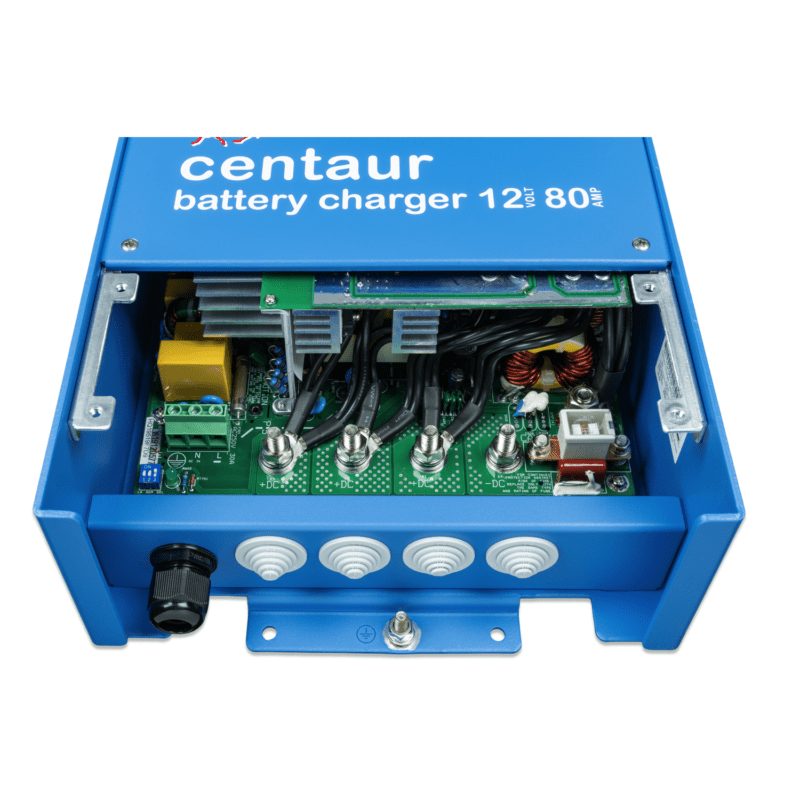 12V 80A Charger with 3 outputs | Centaur Battery Charger ports