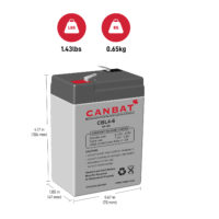 6V 4AH SLA BATTERY DIMENSIONS