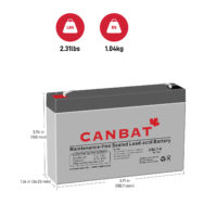 6V 7.2AH SLA BATTERY DIMENSIONS