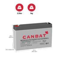 6V 7AH SLA BATTERY DIMENSIONS