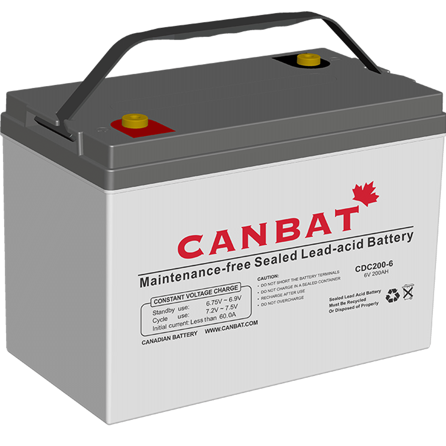 6V 200Ah Deep Cycle Battery - AGM battery Canada - Free Shipping