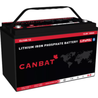 12V 100Ah Lithium Battery (LiFePO4). Canadian made lithium batteries