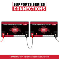 Canbat 12V 100Ah Cold Weather Lithium Battery Series Connection