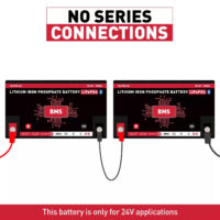 Canbat 150Ah 24V Lithium Battery No Series Connection