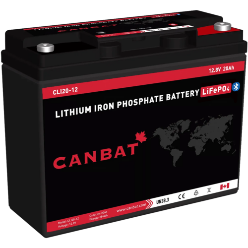 12V 20AH LITHIUM BATTERY (LIFEPO4) Canadian made lithium batteries