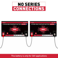 Canbat 50Ah 36V Lithium Battery No Series Connection