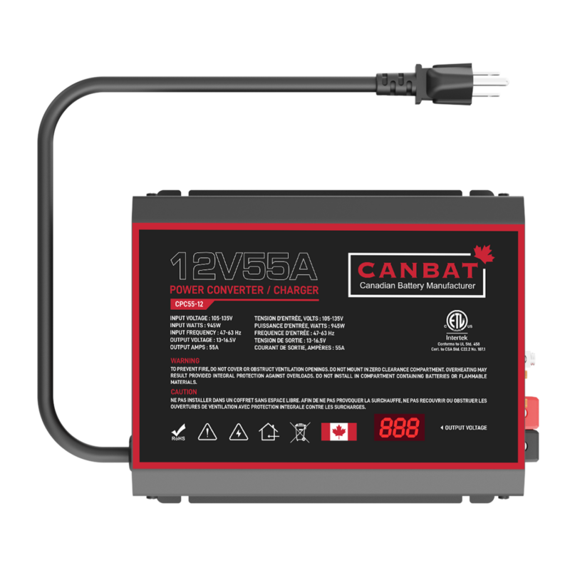 DLS 240 55A Converter and Charger. 55 Amp ACDC Power Converter and Battery Charger for 12V battery charging in 240VAC applications.