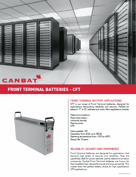 Front Terminal Battery