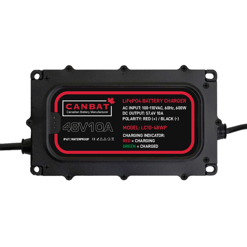 48A 10A Waterproof battery charger IP67 lithium