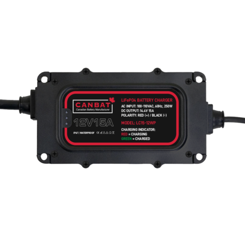 12V 15A Waterproof battery charger IP67 lithium