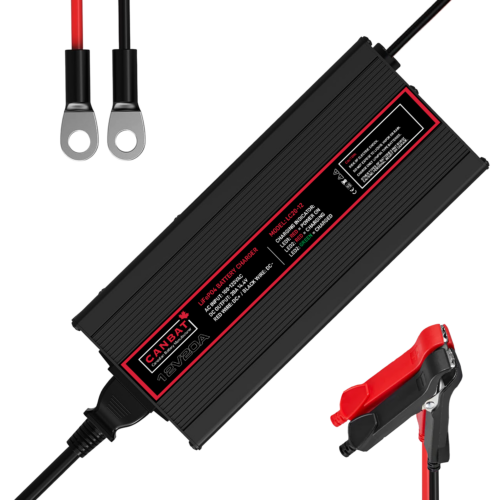 12V 20A LiFePO4 Battery Charger. 12V Lithium charger. Power cable, alligator clips and M8 eyelets included.