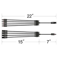 Y Branch Parallel Adapters 4 to 1 - Image 2