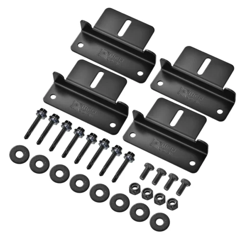 Mounting Hardware Z Brackets Black